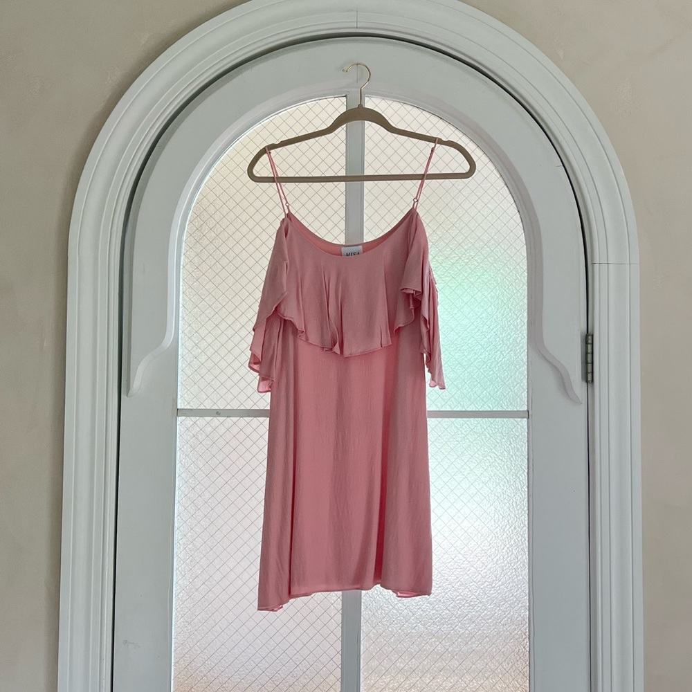 MISA Los Angeles, pink dress, size m